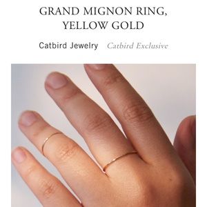 catbird Grand Mignon ring in yellow gold